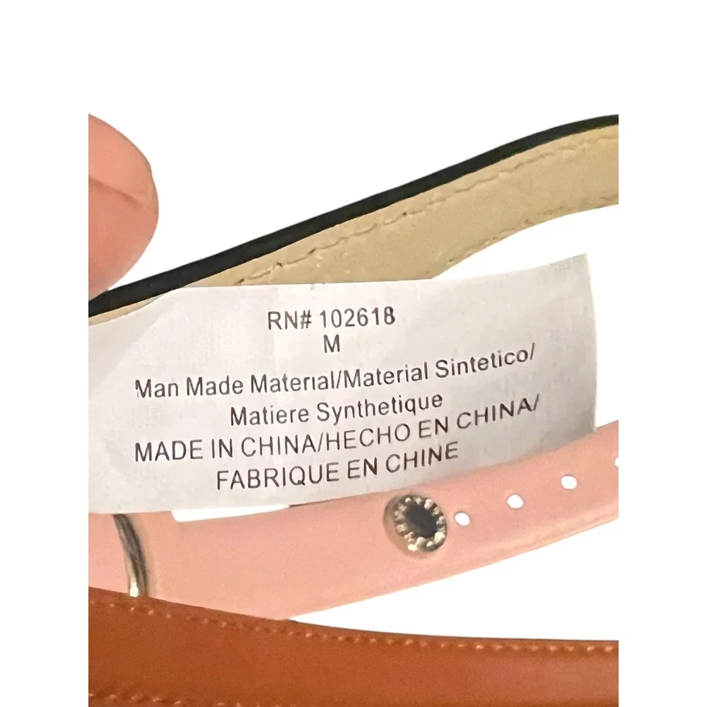 Steve Madden Women's Belts Multicolor Skinny Faux Leather 3-Pack - Medium